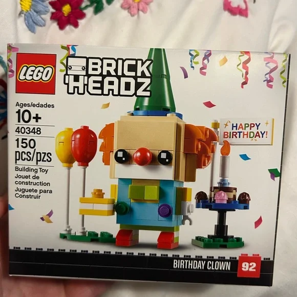 New, retired LEGO BrickHeadz Birthday Clown Building Set 40348 - Picture 1 of 9